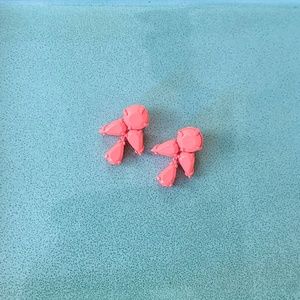 Neon Pink Drop Earrings